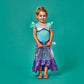 Purple Sparkle Zeemeerminnenjurk large 5 - 7 jaar