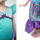 Purple Sparkle Zeemeerminnenjurk large 5 - 7 jaar