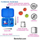 Lunchbox Yumbox Panino 4 vakken - Surf Blue / Polar Bear tray