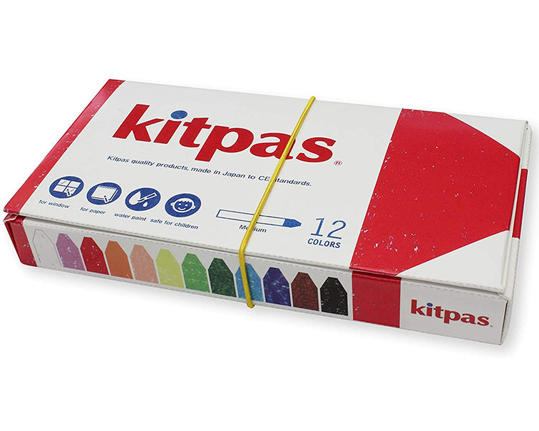 Waskrijt Rijstwax 12 stuks Kitpas