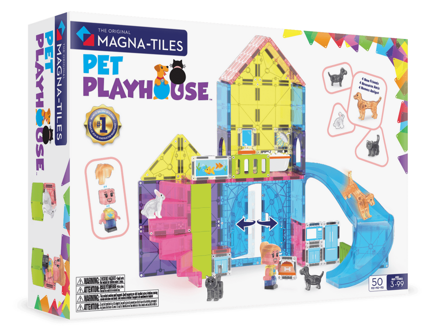 Magna-Tiles constructie - Speelhuis voor dieren 50 stuks