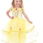 Yellow Beauty Dress large 5 - 7 jaar