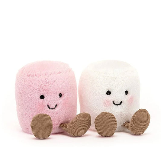 Knuffels roze en witte marshmellows