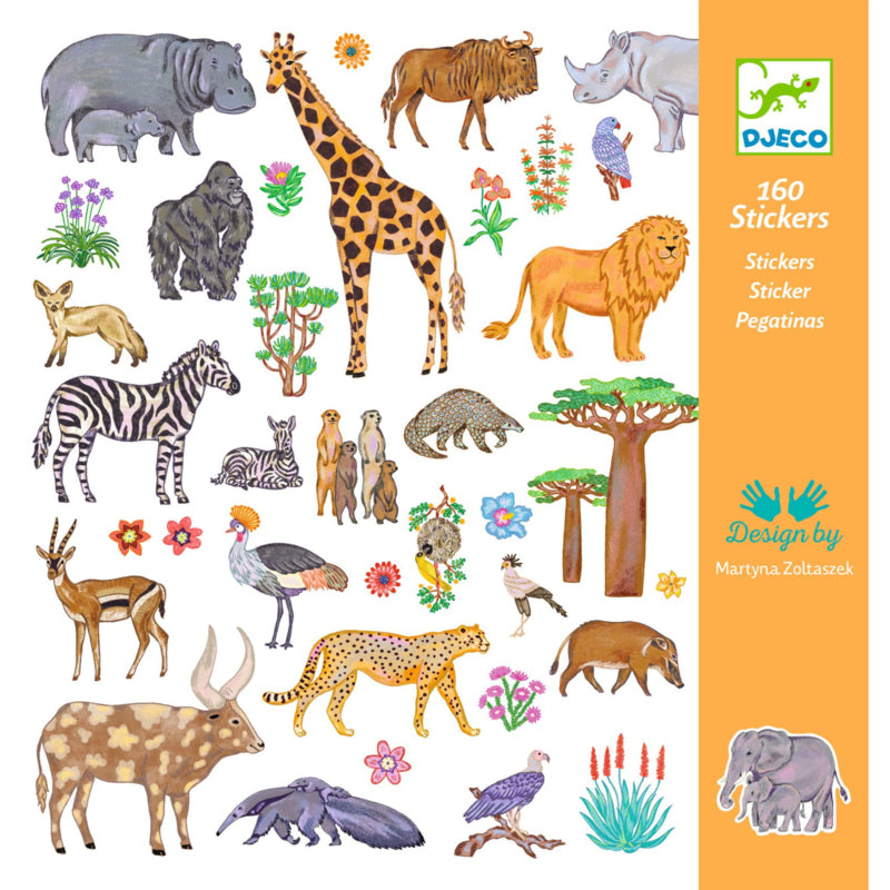 Stickers - Afrikaanse dieren Kenia