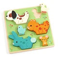Houten Puzzel - Puzz & Play - Friends 6 stukken