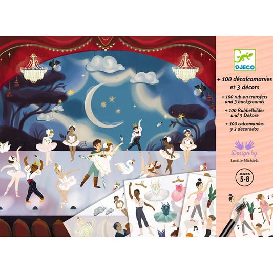 Knutselpakket transferstickers - Kleine balletdansers
