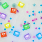 Badspeelgoed - Glo Pals Light Up Cubes Blair