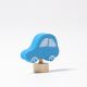 Houten blauwe auto