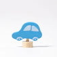 Houten blauwe auto