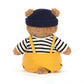 Jellycat - Bartholomew de Beer in zeemanskostuum