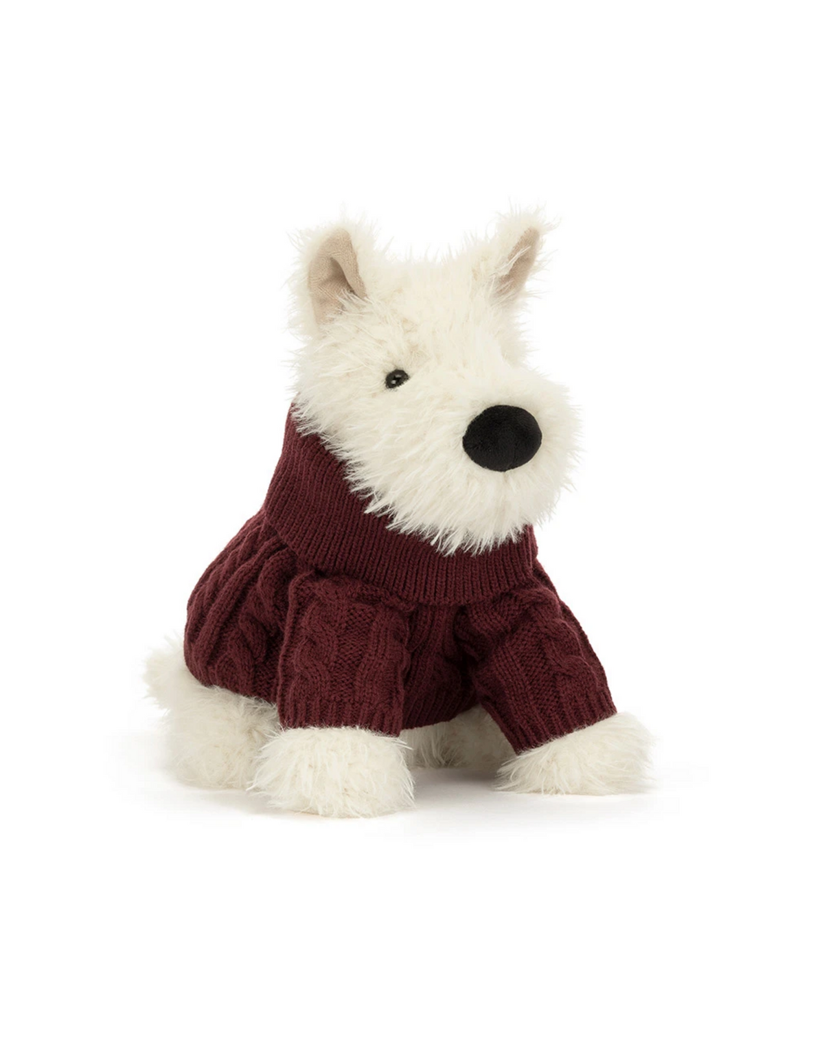 Jellycat - Munro Scottie Dog met Wintertrui