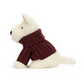Jellycat - Munro Scottie Dog met Wintertrui