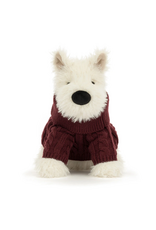 Jellycat - Munro Scottie Dog met Wintertrui