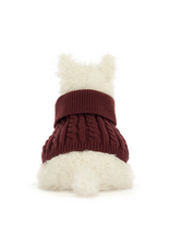 Jellycat - Munro Scottie Dog met Wintertrui