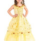 Yellow Beauty Dress large 5 - 7 jaar