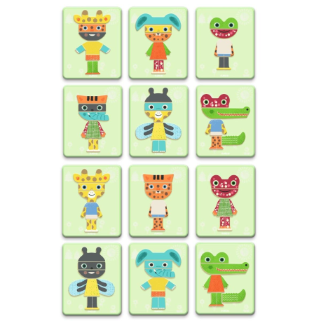 Magneetset Inzebox -  Dieren