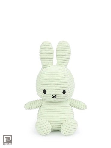 Nijntje knuffel corduroy - Fresh mint 23 cm.