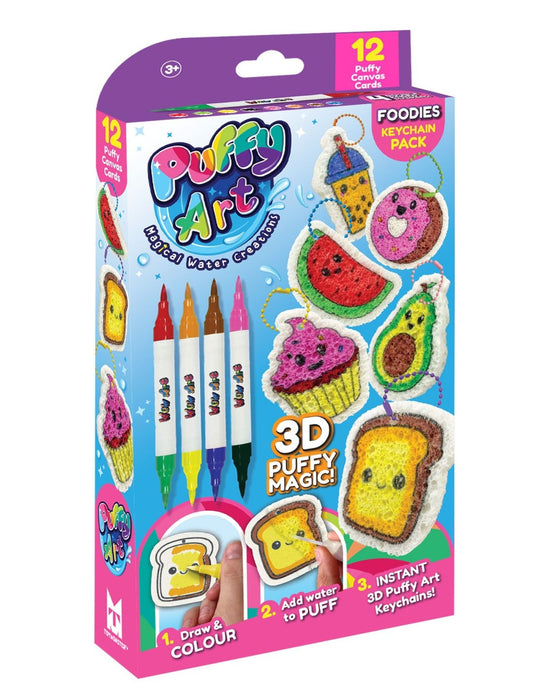 Puffy Art - Foodies zelf sleutelhangers maken - Large pack