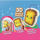 Puffy Art - Foodies zelf sleutelhangers maken - Large pack