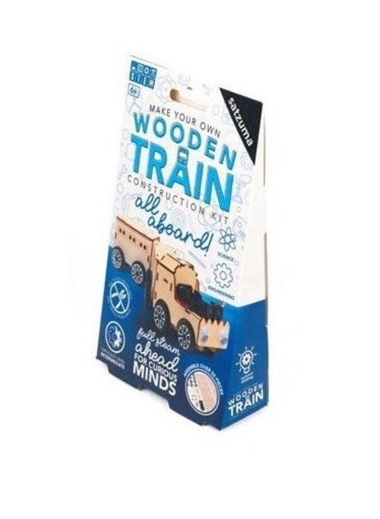 Houten trein zelfbouwpakket