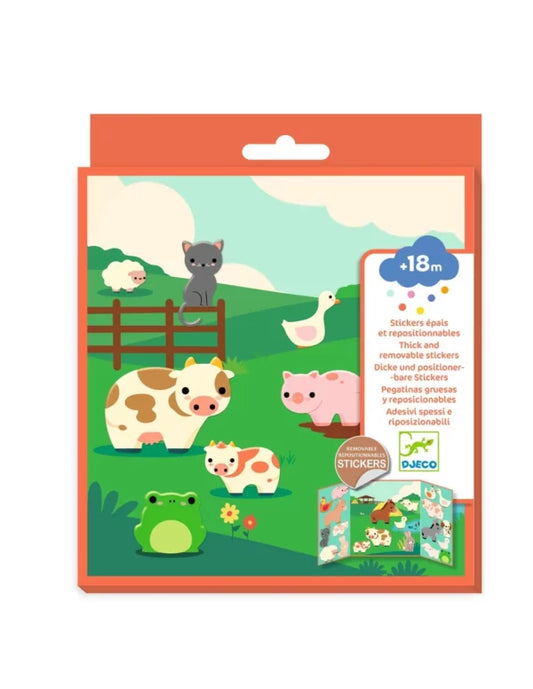 Herbruikbare stickers - Boerderijdieren