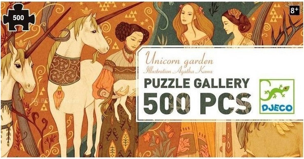 Puzzel Eenhoorn Tuin 500 stukjes