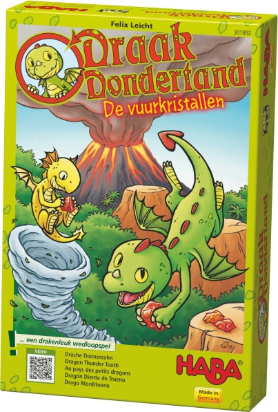 Spel - draak Dondertand - de vuurkristallen