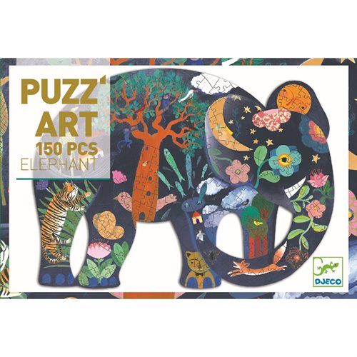 Puzzel 150 stukjes - olifant