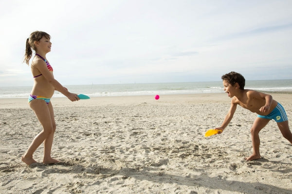 Strand- en badspeelgoed Cuppi Lagoon Green + Mellow Yellow + Deep Blue Ball