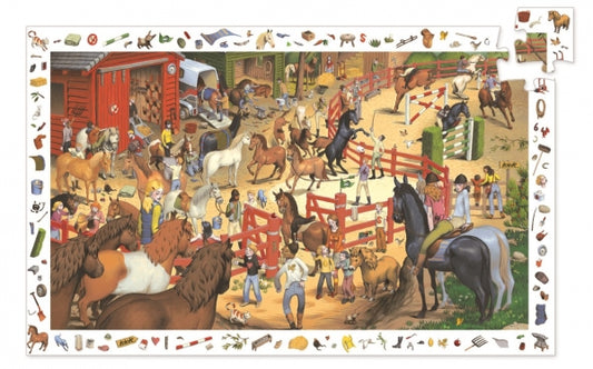 Puzzel met zoekrand 200 stukjes - paarden