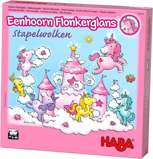 Spel - eenhoorn Flonkerglans - stapelwolken