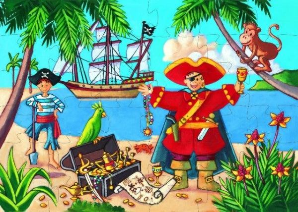 Puzzel 36 stukjes - piraat