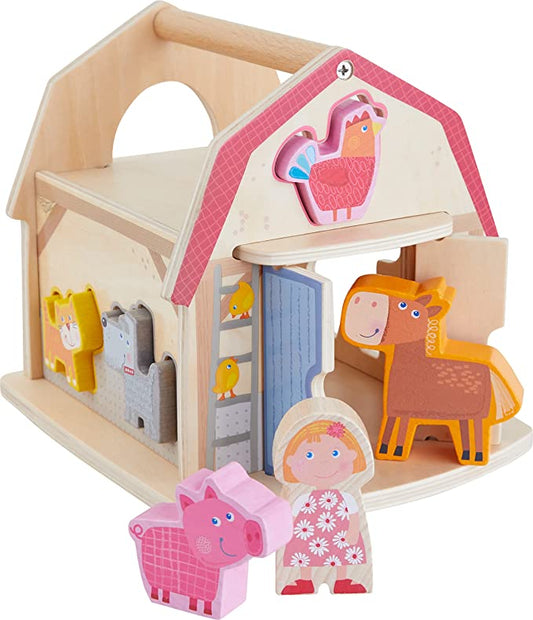Houten sorteerbox - Boerderij
