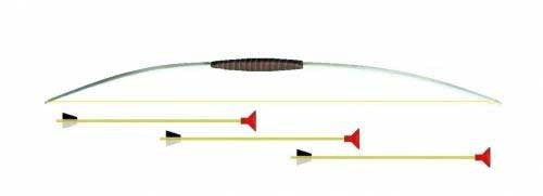 Pijl en boog met 3 pijlen