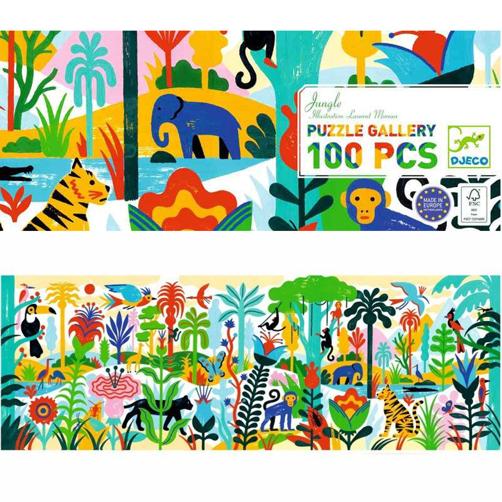 Galerij puzzel - Jungle 100 stukjes