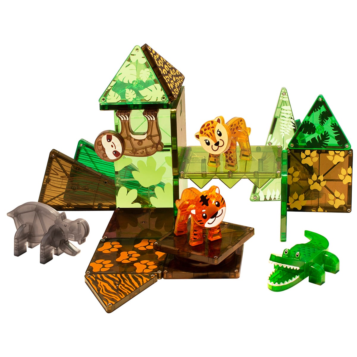 Magna-Tiles constructie - Jungle dieren 25 onderdelen