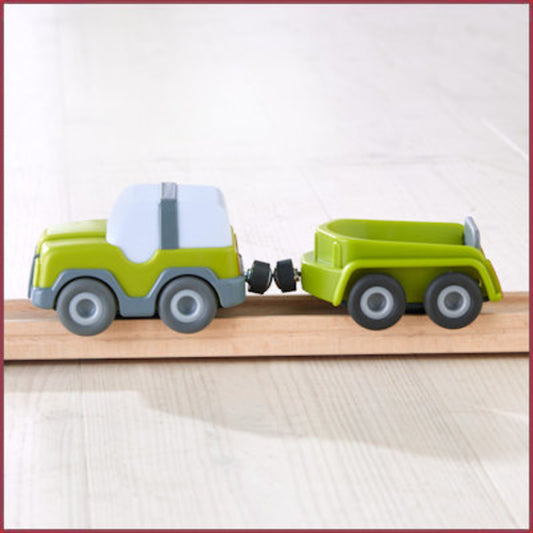 Kullerbü Knikkerbaan - Terreinwagen met aanhanger
