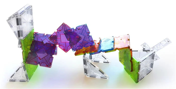 Magna-Tiles constructie - Clear colors free style set 40 onderdelen