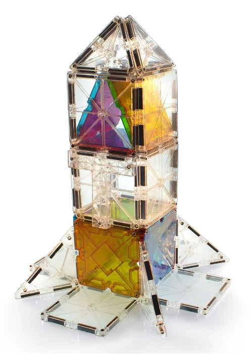 Magna-Tiles constructie - Clear colors free style set 40 onderdelen