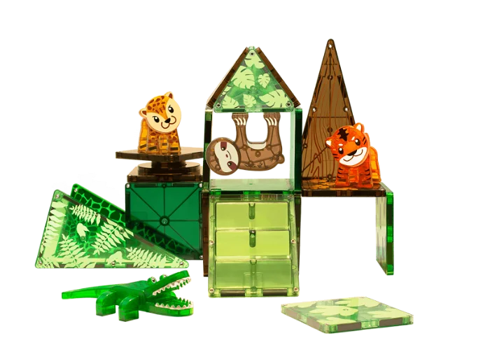 Magna-Tiles constructie - Jungle dieren 25 onderdelen