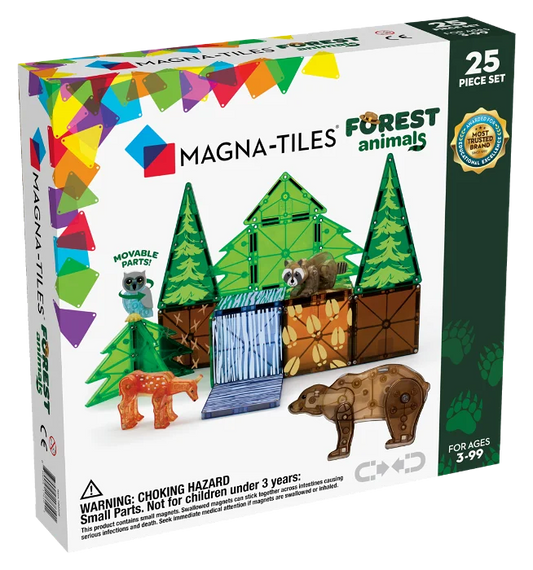 Magna-Tiles constructie - Bosdieren 25 onderdelen