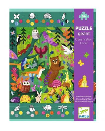 Reuzenpuzzel Bosdieren 54 stukjes